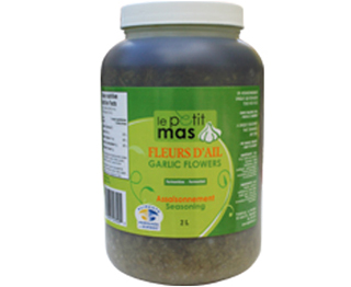 Fermented garlic scapes in oil - 2 kg - Organic and Conventional - Le Petit Mas