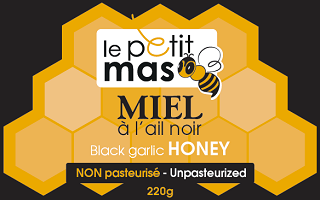 Black garlic honey / Le Petit Mas Organic garlic growers